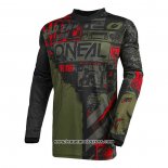 2020 Motocross Cyclisme Maillot Oneal Manches Longues Vert