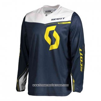 2020 Motocross Cyclisme Maillot Scott Manches Longues Fonce Bleu