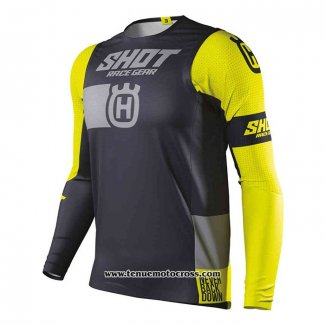 2020 Motocross Cyclisme Maillot Shot Manches Longues Noir