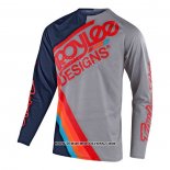 2020 Motocross Cyclisme Maillot TLD Manches Longues Profond Bleu