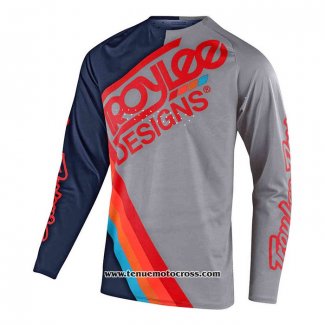 2020 Motocross Cyclisme Maillot TLD Manches Longues Profond Bleu