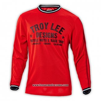 2020 Motocross Cyclisme Maillot TLD Manches Longues Rouge