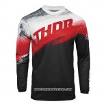 2020 Motocross Cyclisme Maillot Thor Manches Longues Rouge Noir