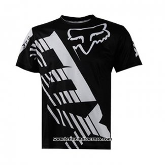 2020 Motocross Cyclisme T Shirt FOX Manches Courtes Noir