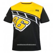 2020 Motocross Cyclisme T Shirt VR 46 Manches Courtes Noir