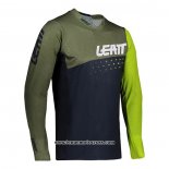 2021 Motocross Cyclisme Maillot Leatt Manches Longues Vert